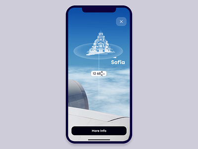 Improved airport experience through AR (part 2) ae airplane airport animation app ar augmented reality concept design gif mobile passenger places ui ux view