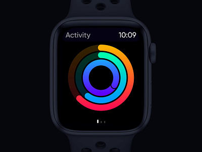 Apple Watch Activity activity ae animation app design gif gradient graph statistic ui ux watch watch ui
