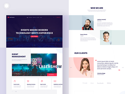 Event Agency Website Design