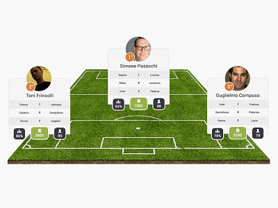Nextwin design field flat green next player soccer ui user ux web win