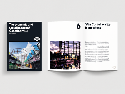 Containerville • Editorial Design containerville cover editorial design editorial layout graphic design print publication publication spreads