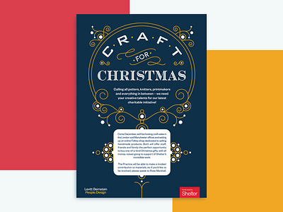 Craft for Christmas Poster adobe illustrator christmas graphic design lettering poster poster design typography