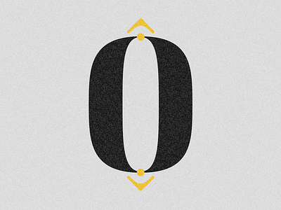 Number 0 36 days 36 days of type 36days adobe illustrator challenge design drop cap lettering typography vector visual