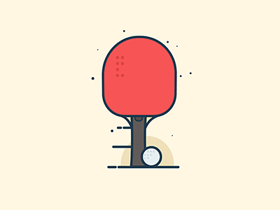 Ping Pong desin icon illustration illustrator pingpong
