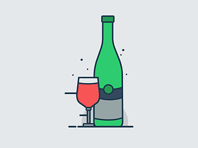 Wine icon illustration wine