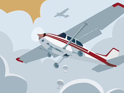 Plane illustration plane