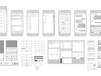 Free iPhone 6 Vector Wireframing Toolkit (iOS 8)
