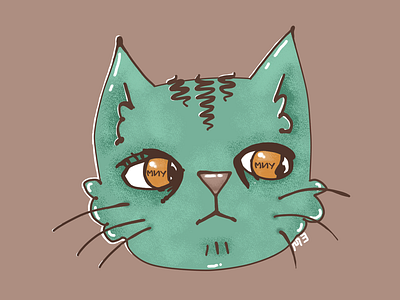 Meow cat free illustration meow