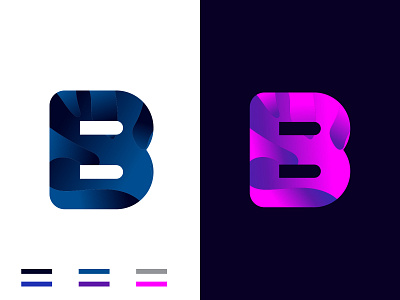 B Letter Abstract Logo Design Vector