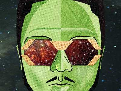Shabazz shabazz palaces galaxy vector space gold snake