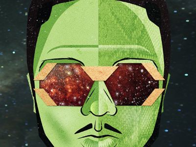 Shabazz galaxy gold shabazz palaces snake space vector