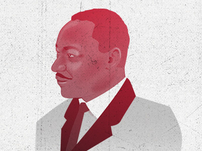 MLK Day illustration martin luther king mlk portrait