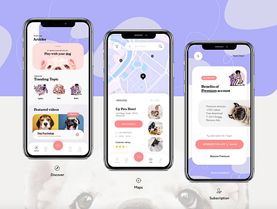 Pet App 🐾 animal app app design application design design app mobile pet pet app pets ui design uidesign