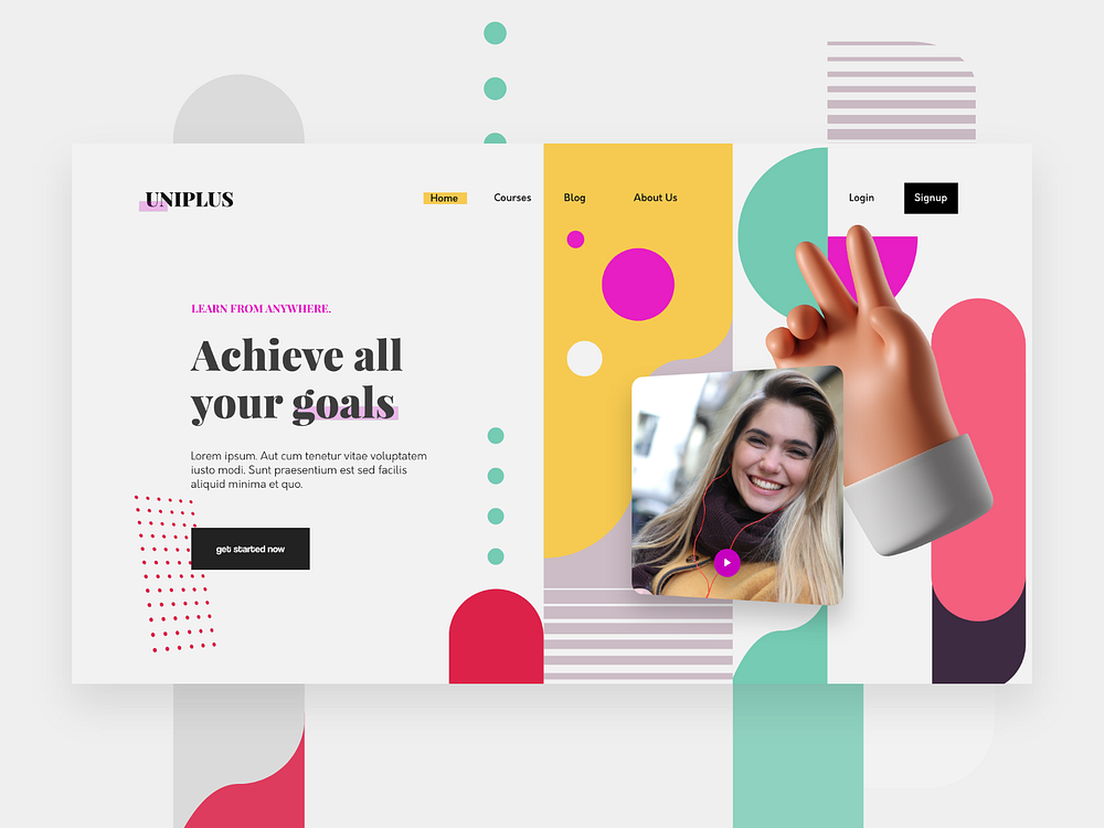 Uniplus - Learning platform by Patrizia Slongo ️ on Dribbble