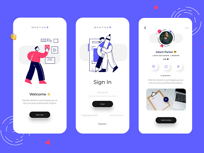 Mentor App by Patrizia Slongo ️ on Dribbble