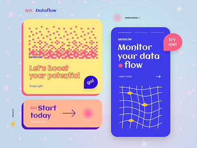Dataflow widgets app banner dailyui data dataflow design design ui flow flows ui widgets