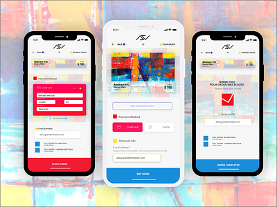 Check-out Artwork Purchase App app check out dailui mobile mobile app mobile app design ui ui design