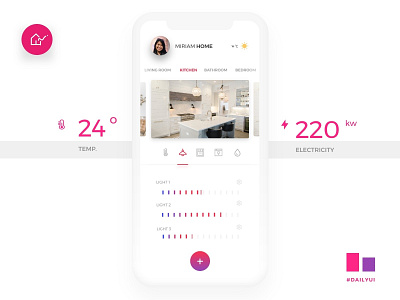 Home Monitoring daily 100 challenge daily ui daily ui 021 daily ui challange dailyui dailyui 21 design home app home monitoring home monitoring dashboard invision mobile mobile app ui
