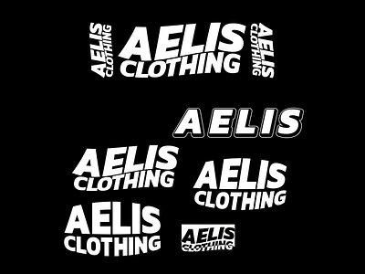 AELISCLOTHING brand clothing flat design photoshop