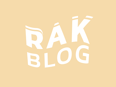 RAKBLOG - LOGO clothing flat design logo logo 2d logotype rakblog