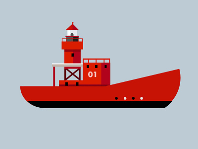 Batofar batofar boat geometry illustration lighthouse nautical sea ship