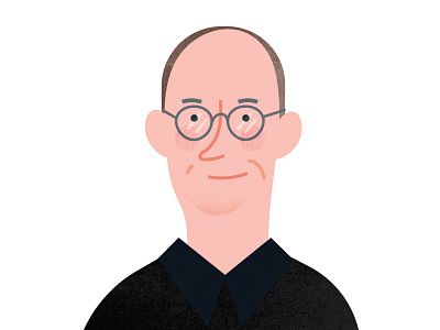 Erik Spiekermann for Monocle illustration monocle portrait