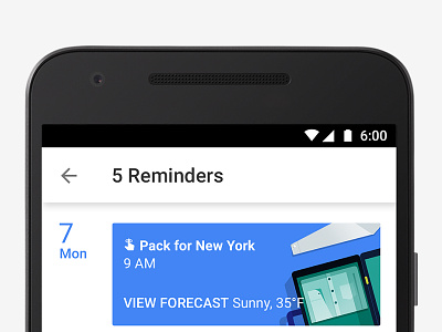 Google Calendar  | Reminders