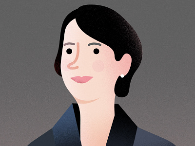 The Recorder | Mariko Takagi editorial illustration monotype portrait