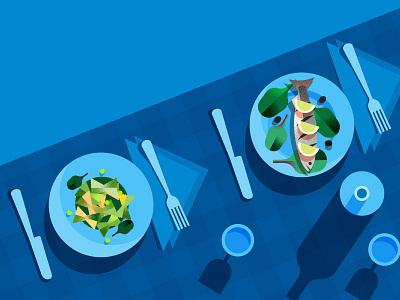 Google Calendar | Dinner dinner fish food google google calendar illustration pasta
