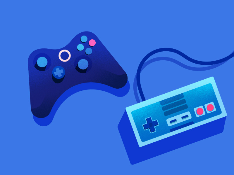 Google Calendar | Video Games geek nerd controller video games game illustration google calendar