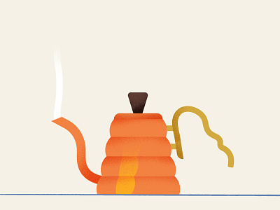 Coffee | Copper Hario Buono Kettle coffee copper hario buono kettle illustration