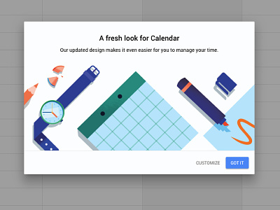 Google Calendar for web. calendar desk google calendar illustration planning time
