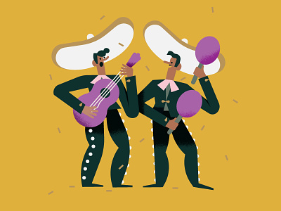 Maya Stepien x Lagom | Birthday Fiesta birthday card fiesta gold foil illustration mariachi band print stationery