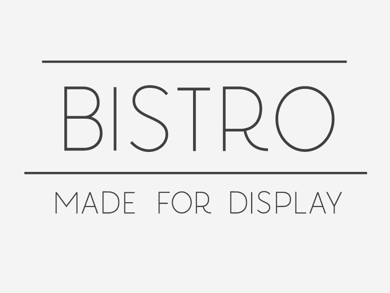 Bistro Typeface By Maya Stepien On Dribbble