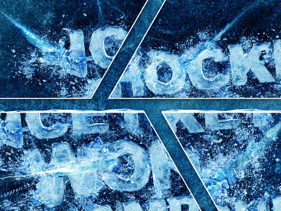 Project ICE - Work in progress! artwork blue cold color effect hockey ice icicle layout light snow sport text typography water winter