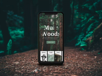 Exploring The Forest + After Effects Tutorial 3d after effects animation browse card cinema 4d device discover explore forest gyroscope interaction landing menu nature navigation parallax photography tutorial ui