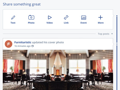 Facebook Redesign - Share something great