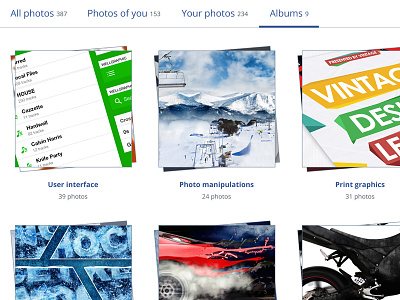 Facebook Redesign - Photo Albums