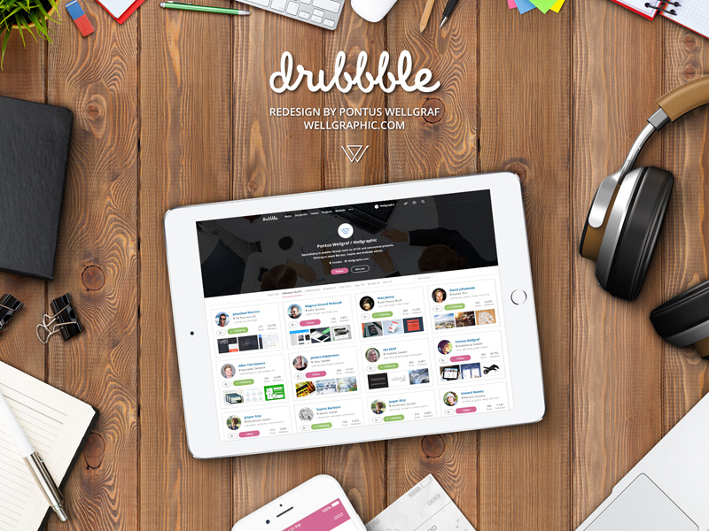 Dribbble redesign wellgraphic.com dribbble 01