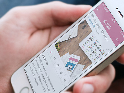 Dribbble Redesign - Shot mobile presentation concept creative dribbble free motion graphic project redesign social media ui user interface ux web design