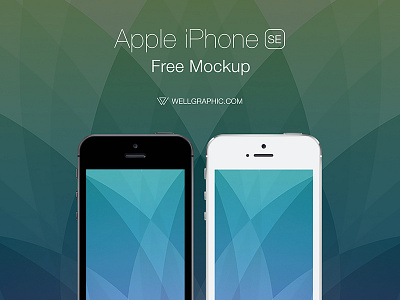 Apple iPhone SE Mockup PSD apple device download free iphone iphonese mobile mockup psd resource