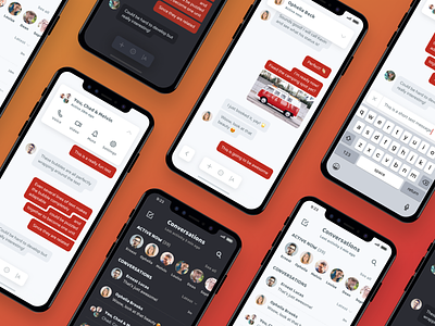 iPhone X Chat - Collection animation bubble chat communication conversation gif interaction interface ui ux webapp