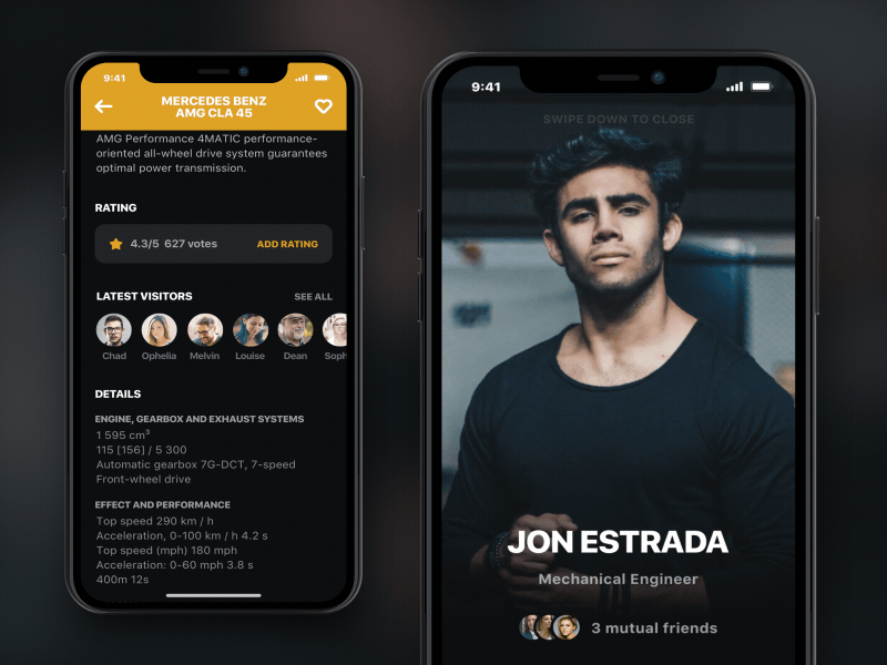 User Profile Transition - iPhone X