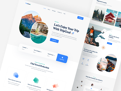 TripGoal - Travel Agency Landing by RH for Piqo Design on Dribbble