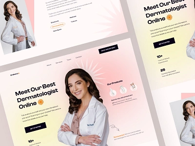 Ordinary Dermatology Landing page beauty creative dermatologist dermatology design doctor health landing page medical medicine minimal product skin care typography ui uidesign ux web