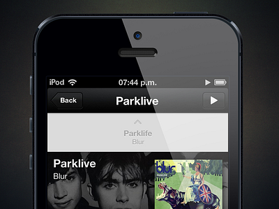 NowPlayer v2 Album app ios iphone misecia music nowplayer ui ux