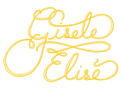 Hand-Drawn Type: Gisele hand drawn hand drawn type type typography