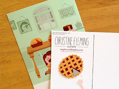 New Promo Postcards! holidays kids pie postcard promo promotional