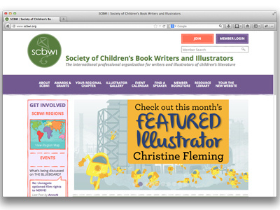 SCBWI Featured Illustrator!