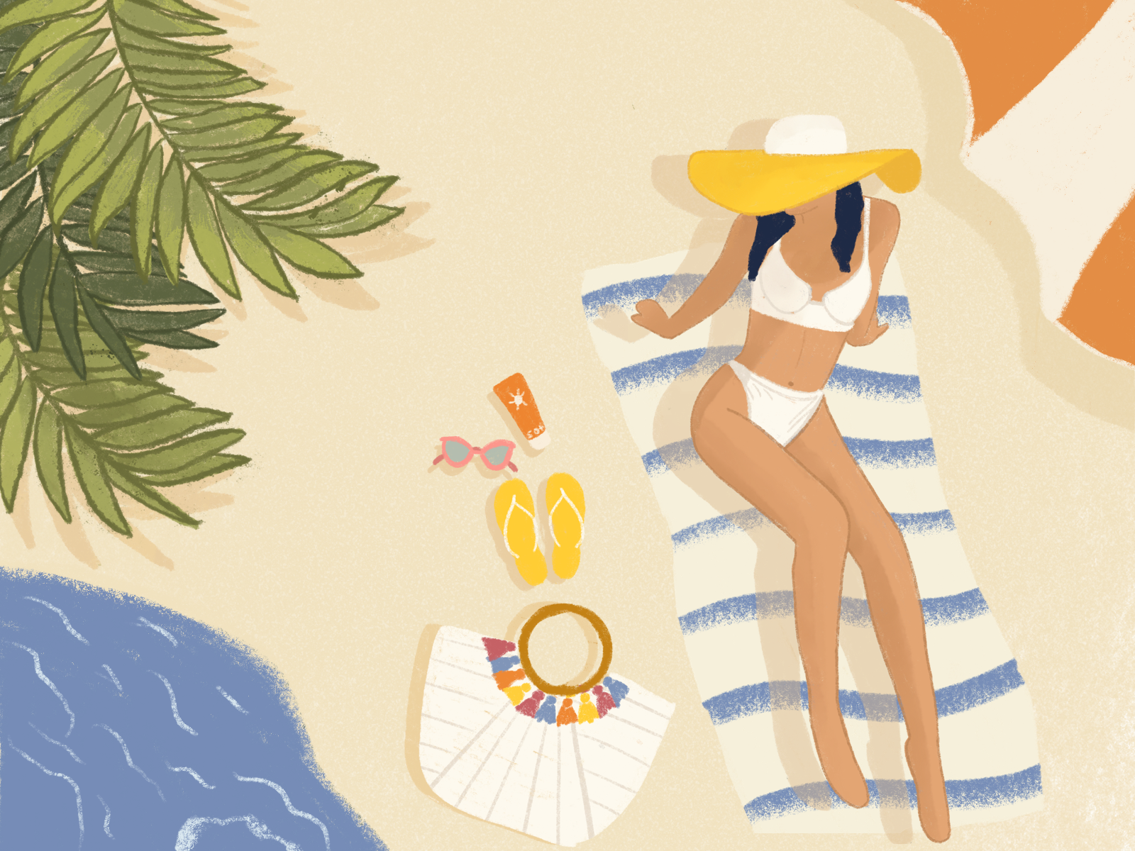 HOT DAYS NEAR THE SEA holiday inspiration design ideal design ideal illustration illustration summer inspiration summer mood